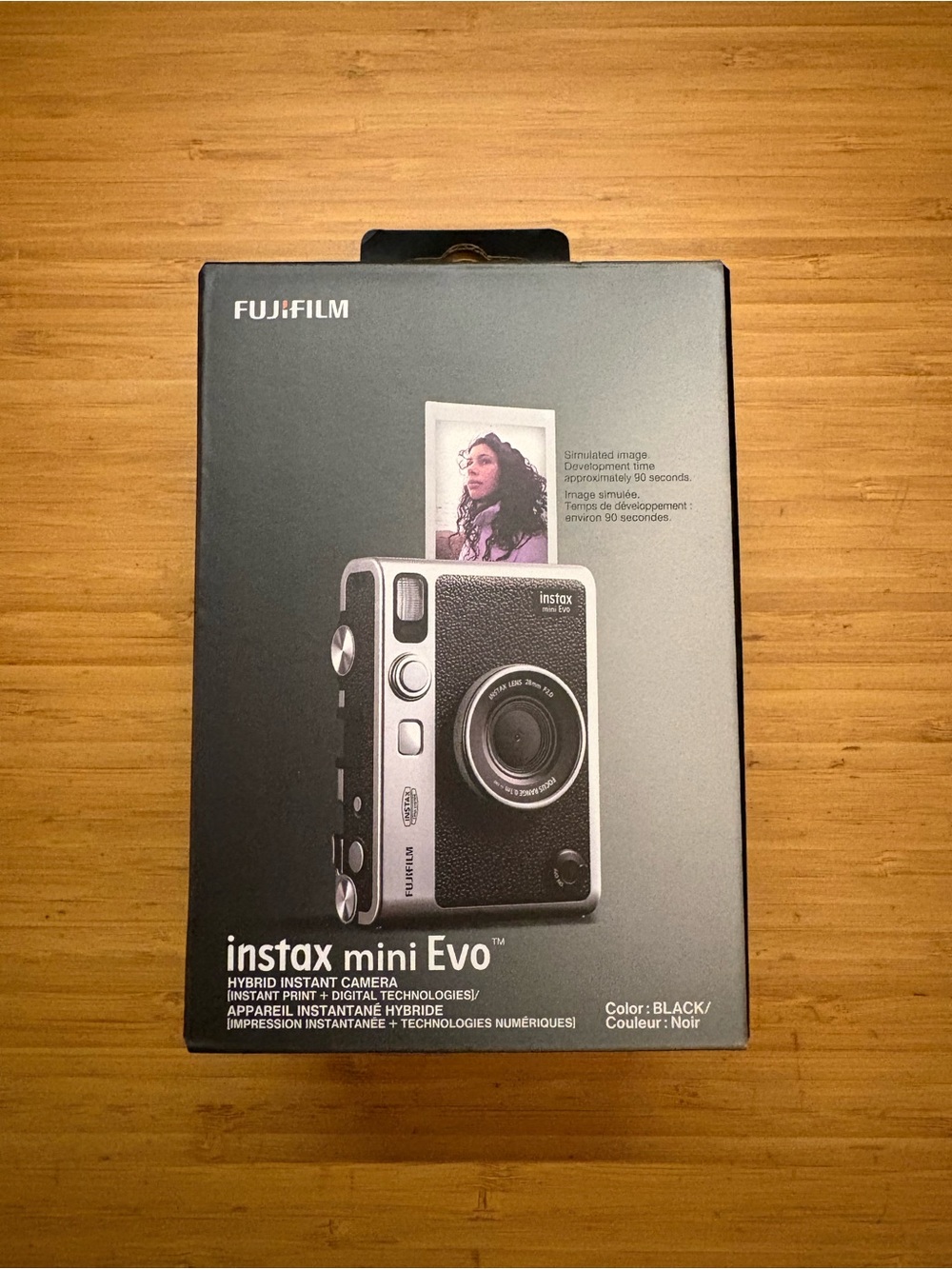 Fujifilm instax mini Evo Hybrid Instant Camera - Black & Silver
